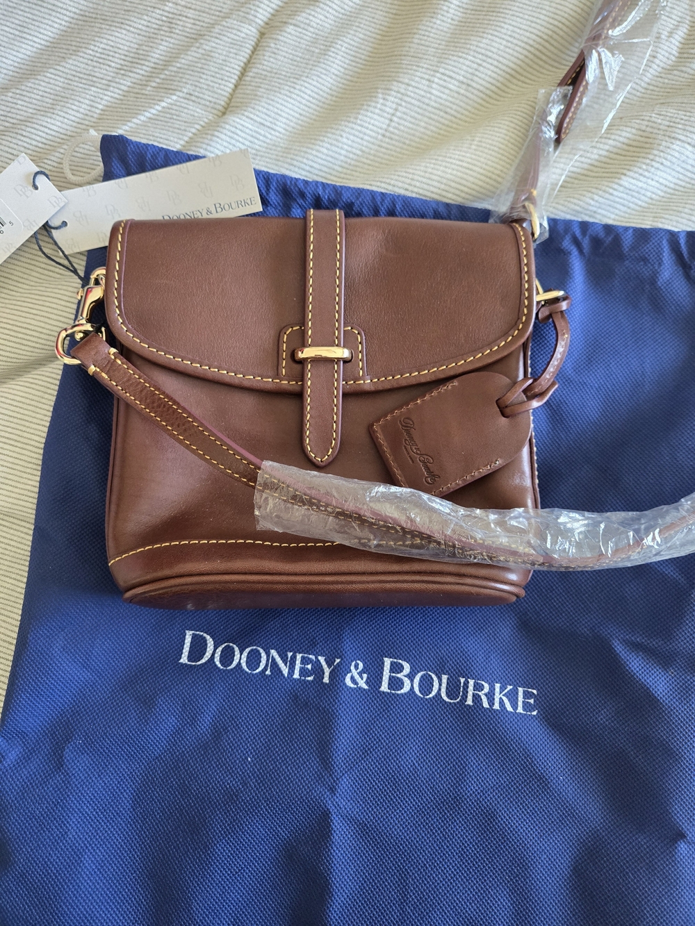 Dooney & Bourke Brown Leather Crossbody Bag